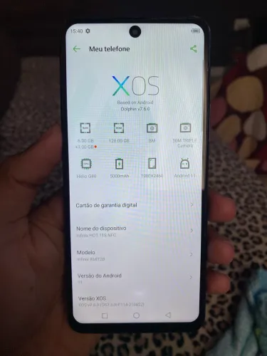 Celular tudo ok 128gb NFC 6 gb de ram 