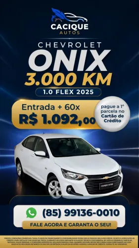 Chevrolet Onix Hatch 1.0 12V Flex Mec. 4P 2025