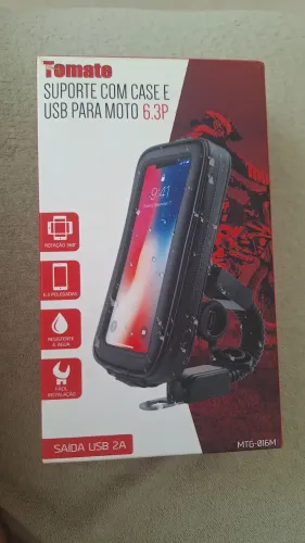 Vendo Suporte com Case e USB para Motos