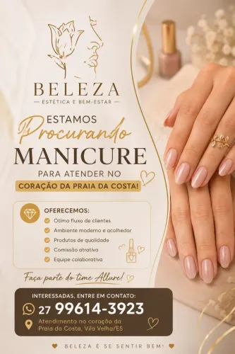 Vaga para manicure