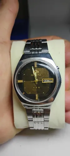 ORIENT AUTOMÁTICO 3 ESTRELAS MOSTRADOR MARROM 