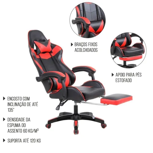 Cadeira Gamer Star Game Reclinável WG-03 START GAME