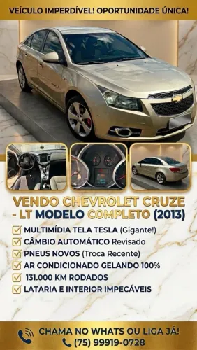 Chevrolet Cruze LT 1.8 16V Flexpower 4P Aut. 2013