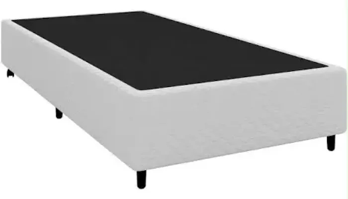 base simples solteiro corino branco top house colchões- PRONTA ENTREGA!! 