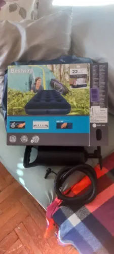 Colchão inflável +bomba manual