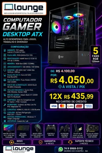 Computador Desktop Game ATX
