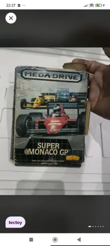 Cartucho mega driver super Mônaco GP Ideal para colecionadores 