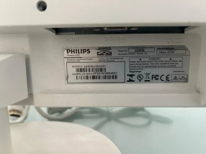 Monitor Branco LCD para pc Philips