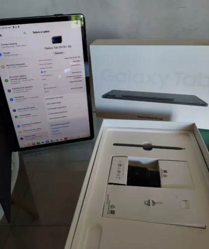 tablet Samsung Galaxy tab S9 FE+ 5G - ESTADO DE NOVO - em até 6x sem juros