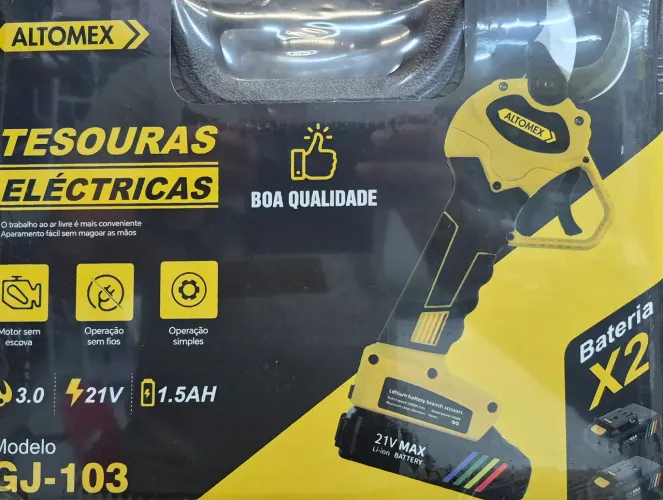 TESOURA DE PODA ELETRICA 21V<br>REF: GJ-103<br>