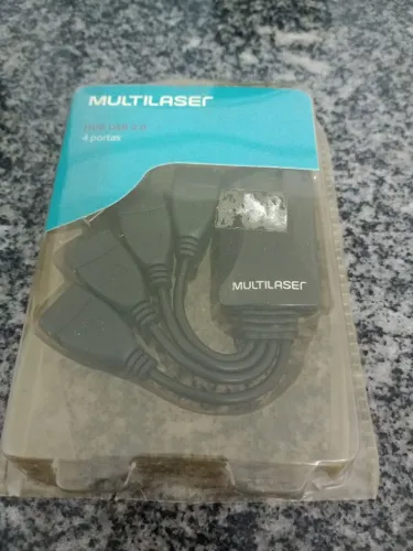 Hub USB 2.0 Multilaser 4 portas - NOVO lacrado