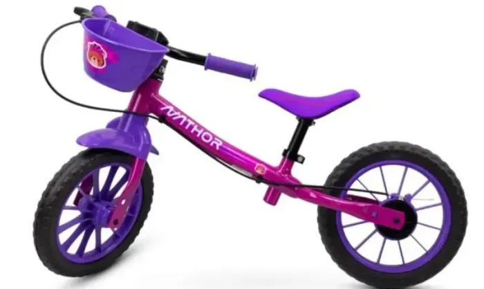 bicicleta infantil de equilíbrio feminina