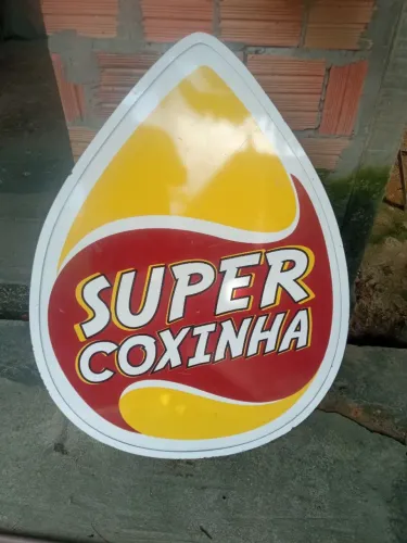 Painel luminoso para anunciar coxinhas