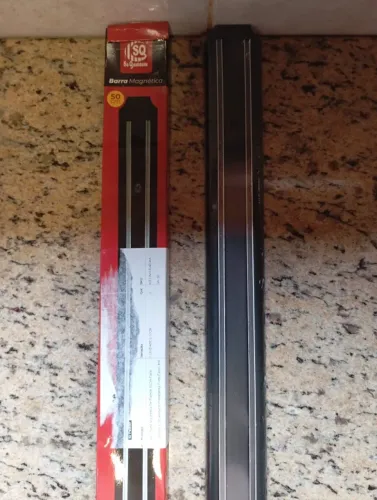 Suporte Barra Magnética Faqueiro de Parede imã 50cm