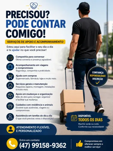 Ajudo conforme a sua necessidade