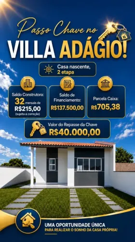 LARES -PASSO CHAVE NA VILLA ADAGIO, 40MIL