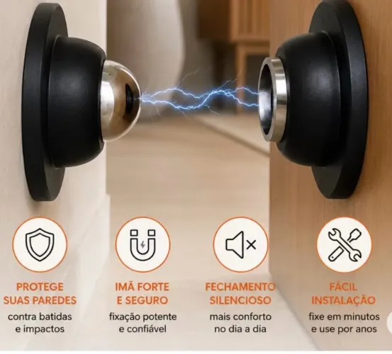 Prendedores de porta magnético trava fixador