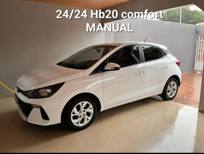 Hyundai HB20 Comfort 1.0 Flex 12V Mec. 2024, revisões na concessionária 40 mil km