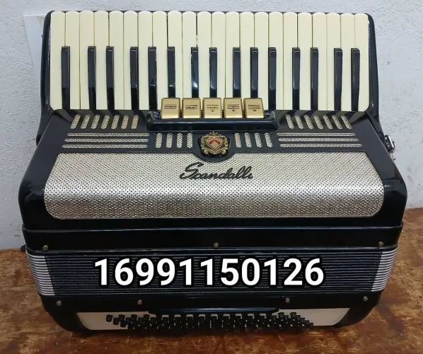 Acordeon Sanfona Scandalli Série Ouro de 80 baixos *