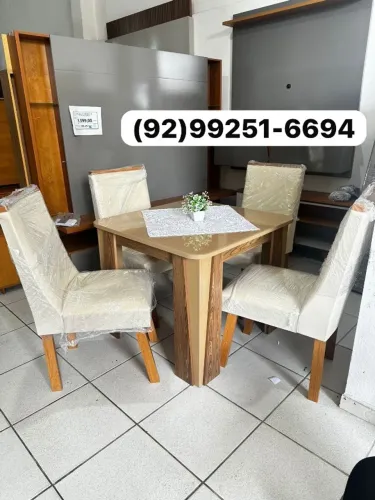 mesa de jantar 4 lugares luxuosa