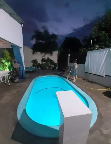 Piscina de fibra