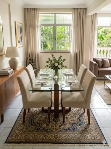 Mesa com 4 cadeiras - toda linda!!!