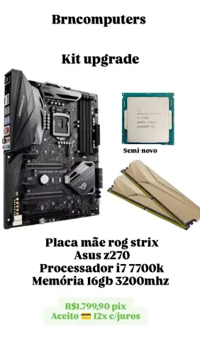KITS UPGRADE DISPONÍVEIS (AMD Ryzen e Intel)