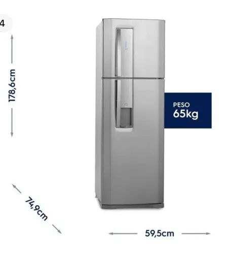 refrigerador Electrolux DW 42 X 380 l inox 5 anos de uso