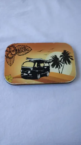 Latinha porta biscoito - Club social 