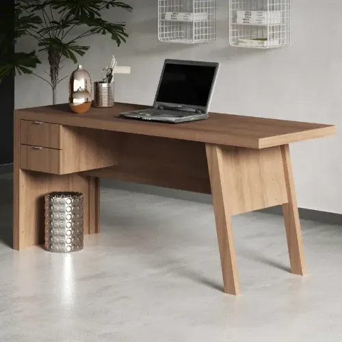 mesa 1,63 x 60 x 75 alt com 2 gavetas, ( nova somos loja)