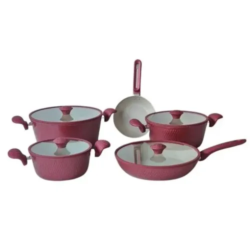 JOGO DE PANELAS HERMÈS MARMORIZADAS 17 PEÇAS H1700