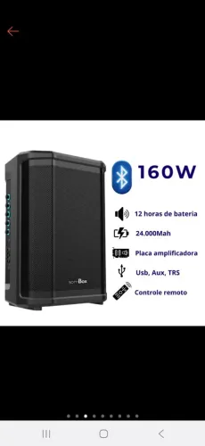 Caixa de som profissional sombox xk802