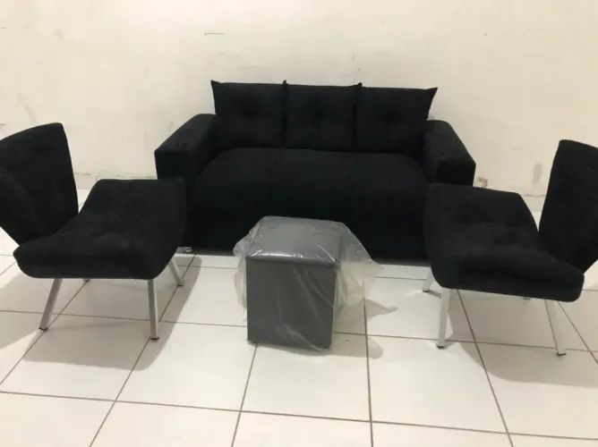 Sofá kit completo da fábrica pronta entrega