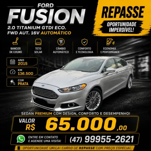 Ford Fusion Titanium 2.0 Gtdi Eco. FWD Aut. 2015