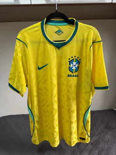 Camiseta Seleção Brasileira Copa 2026 - Modelo Jogador XXL - Premium Tailandesa