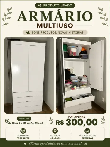 Armário Solteiro (Multiuso)