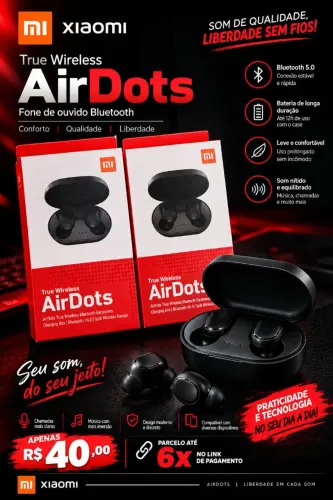 Fone de Ouvido AirDots Redmi