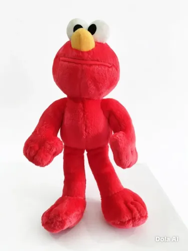 Pelúcia Elmo Vila Sésamo - Usada - Personagem Vermelho.