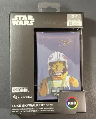 Hd Externo Portátil 2tb Usb 3.2 Seagate Luke Skywalker Drive Special Edition Firecuda
