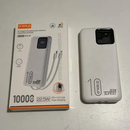 Bateria Portátil Power Bank 10.000mAh 22.5W A'Gold BTE-33