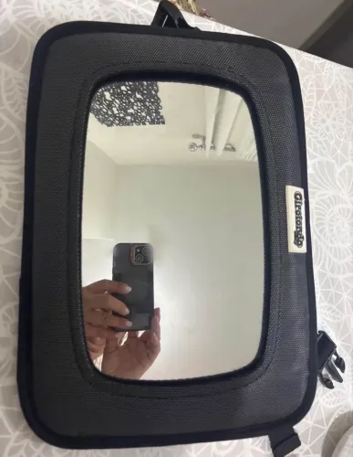 Espelho Retrovisor para Cadeirinha  de Assento Bebê conforto carro na cor Preta