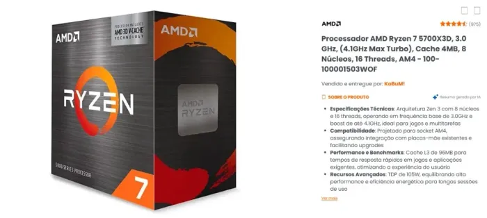 Vendo Kit De Placa Mãe Processador é Memoria AM4