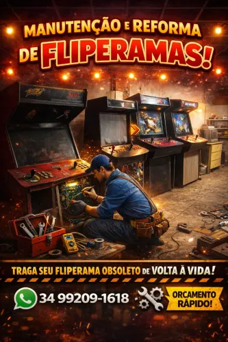 Fliperama Arcade Bartops - Manutenção e Reforma
