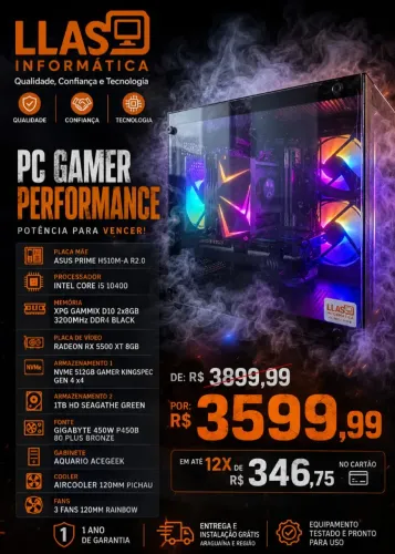 Computador Gamer Alta Performace