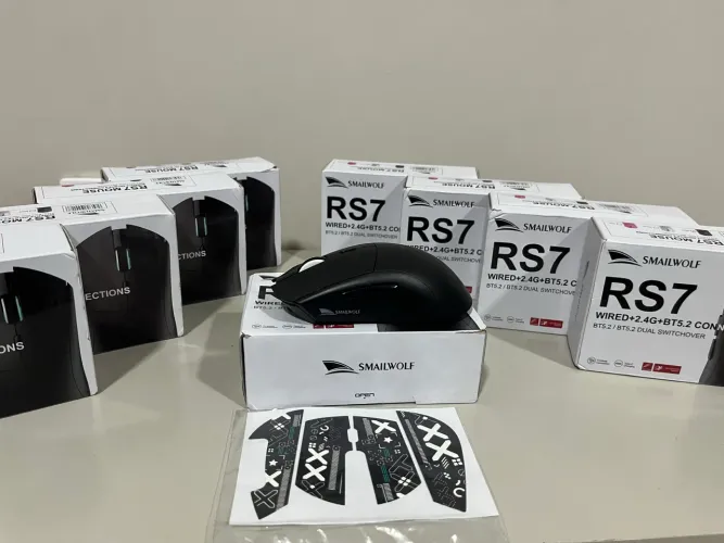 Mouse Gamer sem fio Smailwolf RS7 PRETO OU BRANCO - 89,99 ENTREGA GRATIS