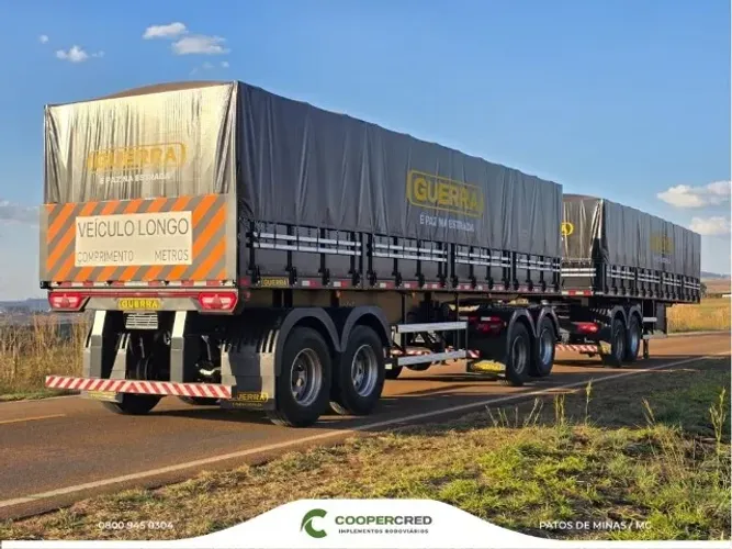 Rodotrem 9 Eixos Graneleiro Guerra 26/27 5° Roda Zero KM