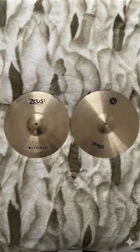 PRATOS BATERIA B20 CRASH ZeysHibrid 17 + RIDE Stagg SH 20 (COMBO)