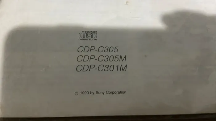Manual de instruções cd player Sony CDP LBT carrossel 