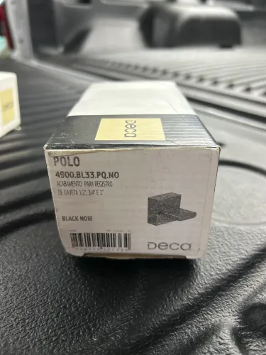 Acabamento Registro Deca Polo Black Noir