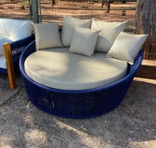 Chaise em corda náutica 
